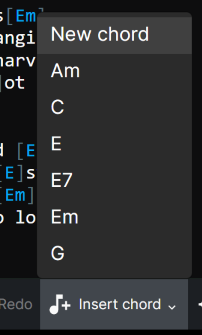Chord insertion tool